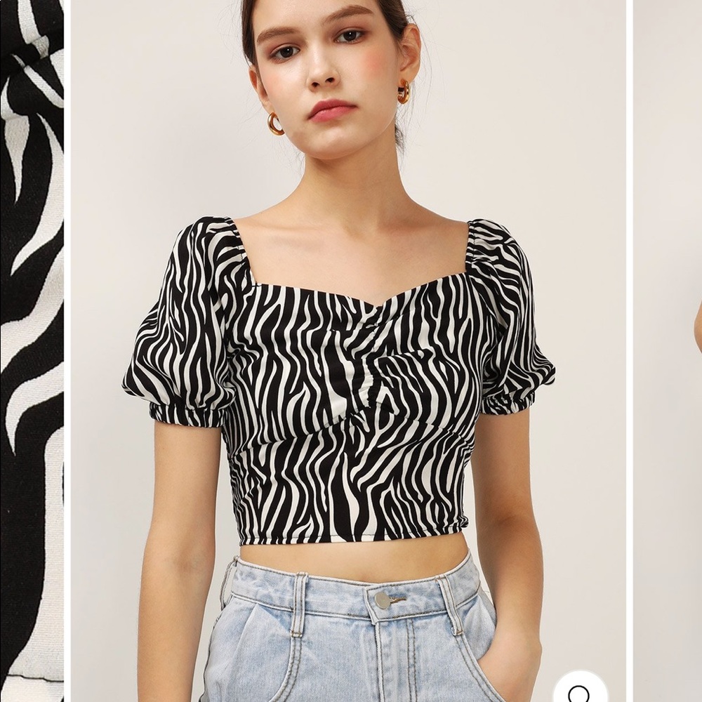 NWT Zebra Printed blouse